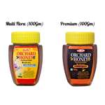 Orchard Honey Combo Pack (Multi Flora+Premium) 100 Percent Pure and Natural (2 x 100 g)